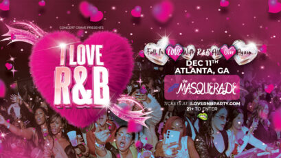 I Love R&B Party artwork from The Masquerade